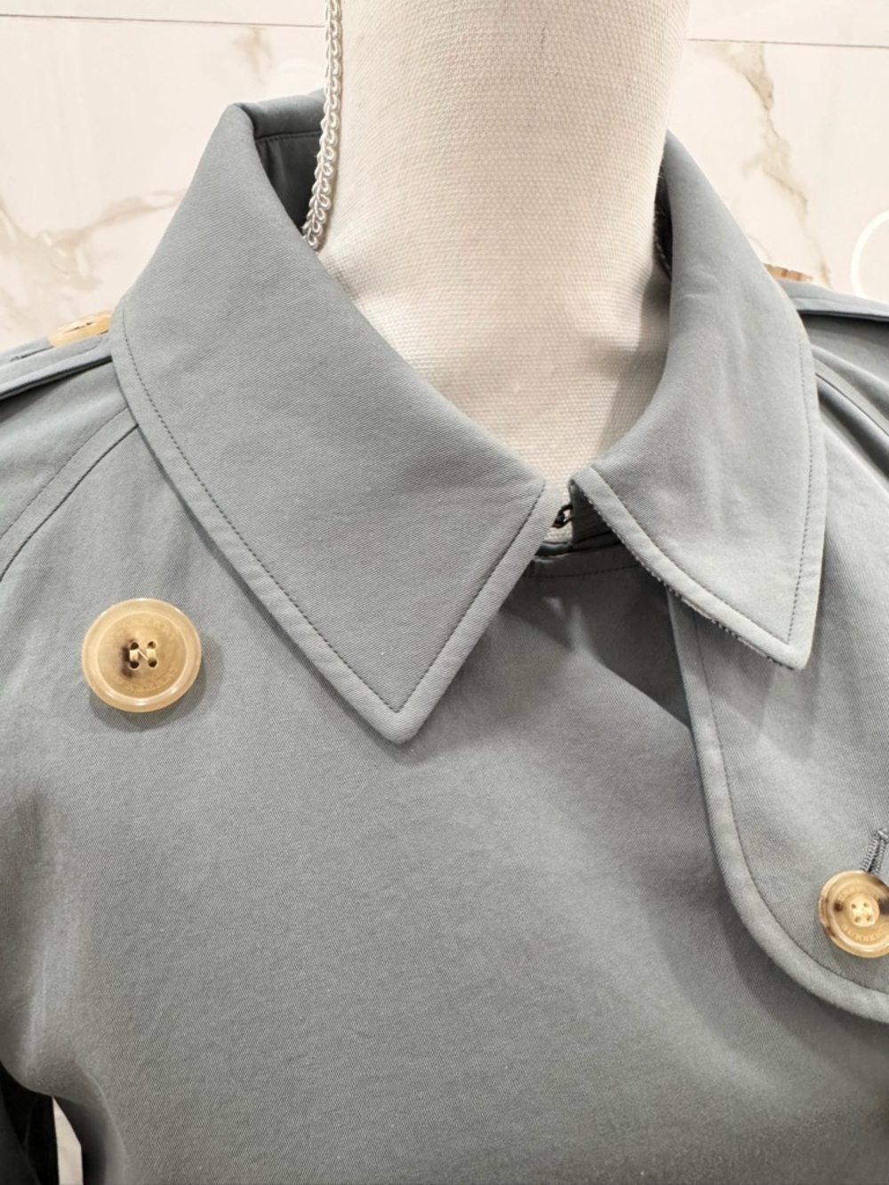 [Authentic] Burberry - Tropical Gabardine  -Rare, Wool Lining Trench Coat - Picture 9 of 16
